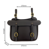 Leather Straight Saddle Bag