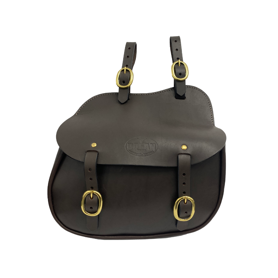 Leather Shaped Saddle Bag