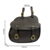 Leather Shaped Saddle Bag