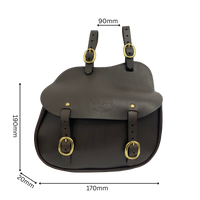 Leather Shaped Saddle Bag